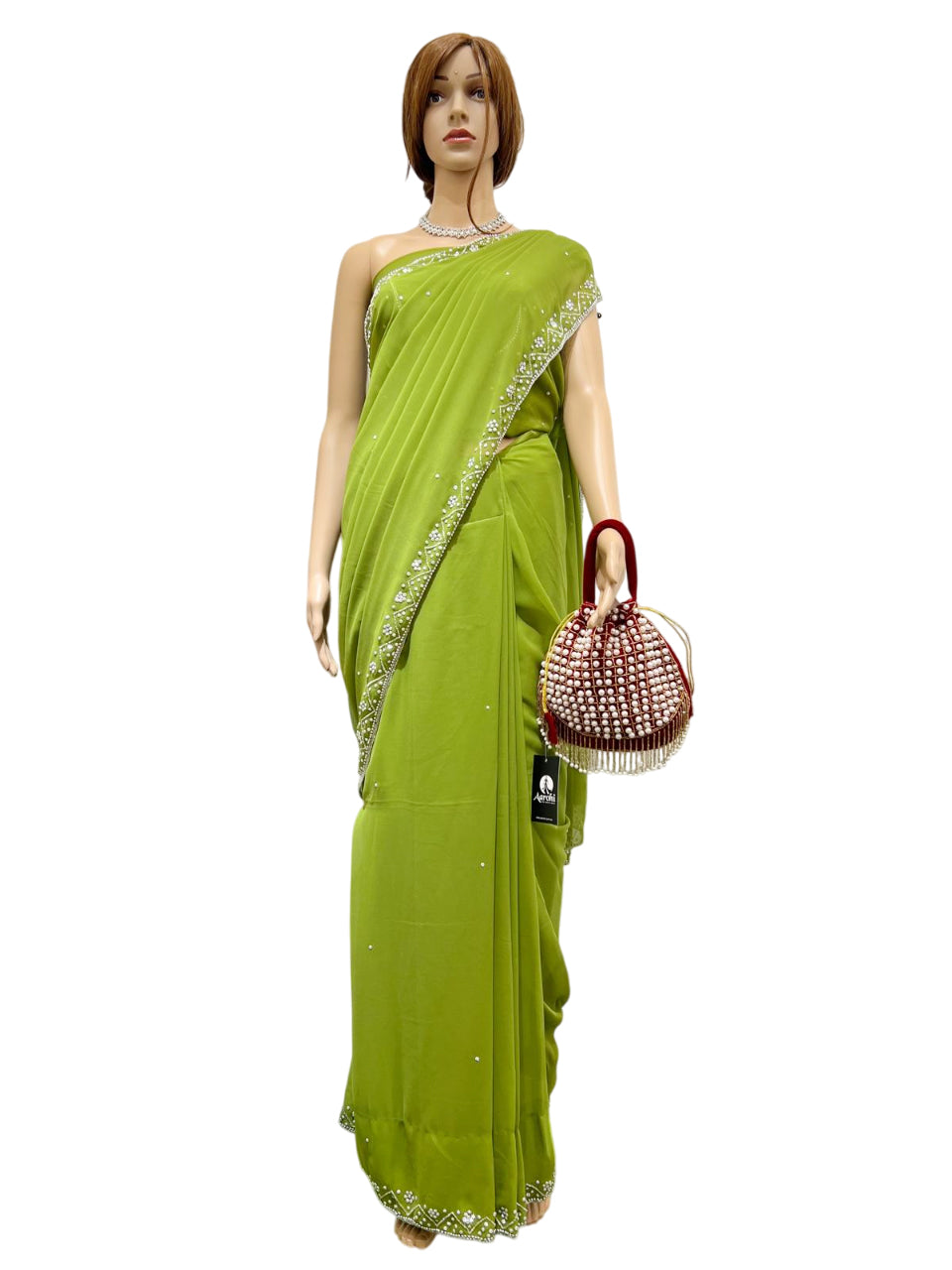 Hand Work Saree with Blouse Pc